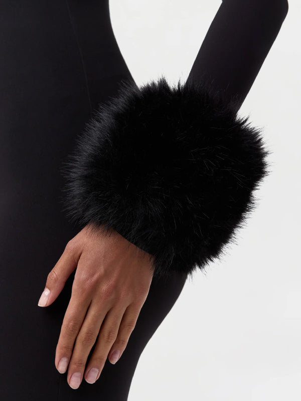 Faux Fur Plush Cuffs
