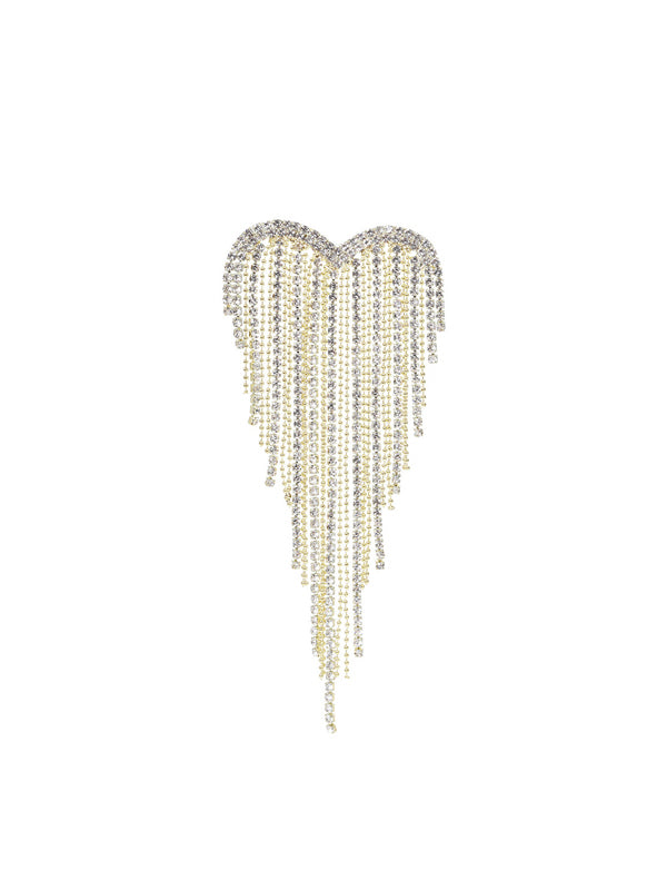 Heart Tassel Brooch