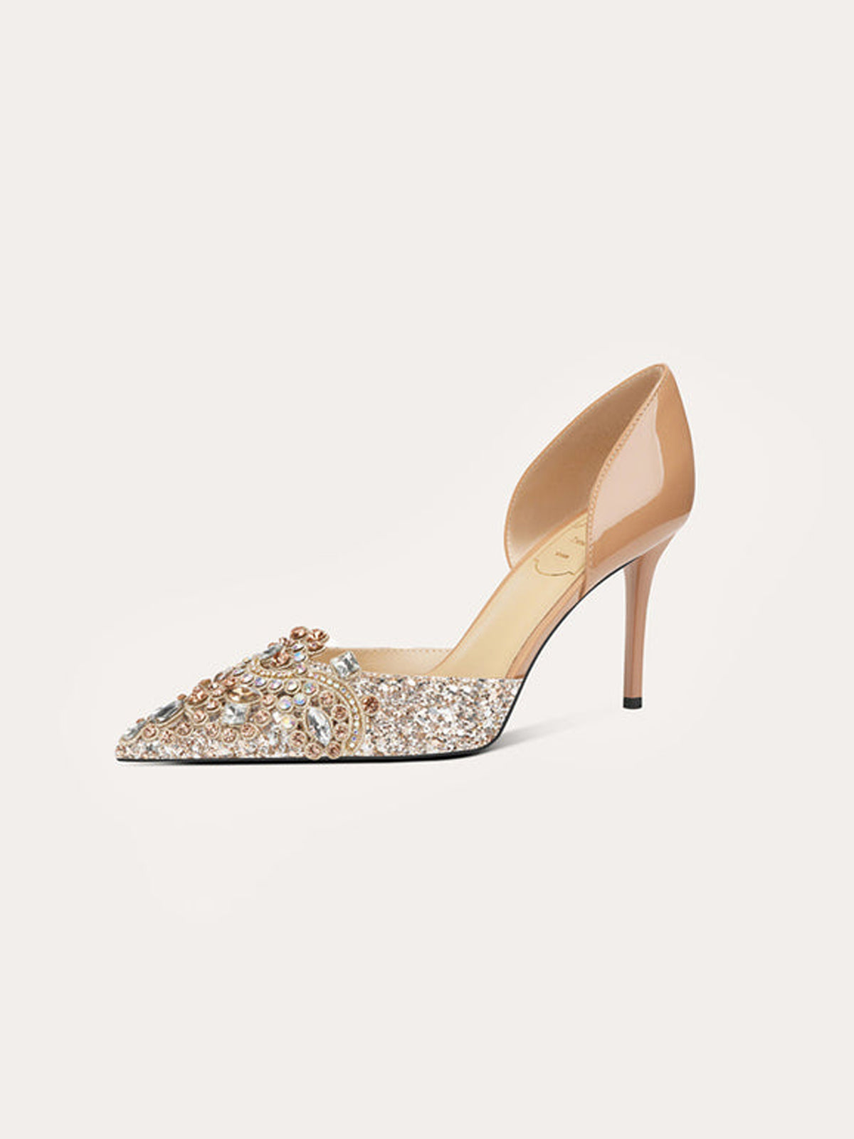 Pointed Toe Sheepskin High Heels